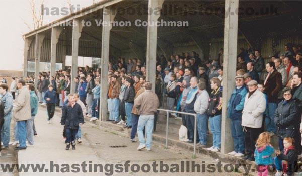 Elphinstone Road end Stand. Early 1990s. © Simon Stoddart