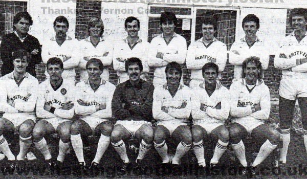 Hastings Town team photo - 1985