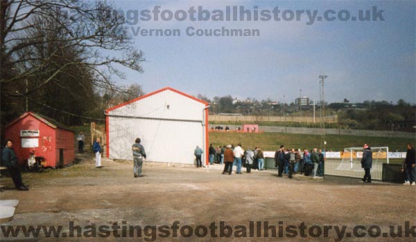 Pilot Field before construction of the new clubhouse. Early 1990s.