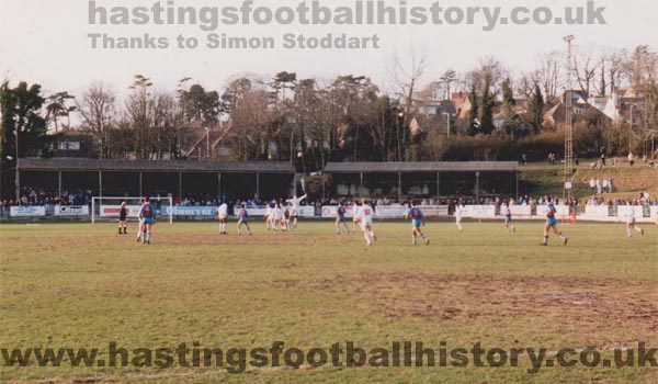 Hastings Town vs Weymouth @ the Pilot Field - 1991-92 © Simon Stoddart
