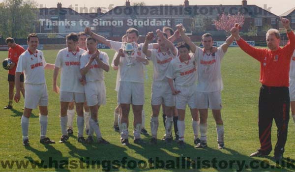 Hastings Town, Sussex Senior Cup Winners 1996 © Simon Stoddart