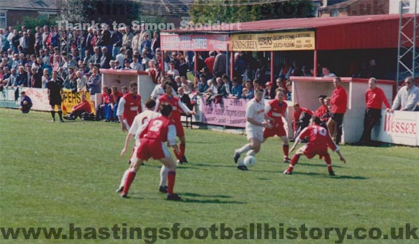 Hastings Town vs Crawley Town. Sussex Senior Cup Final 1996 @ Woodside Road, Worthing FC. © Simon Stoddart
