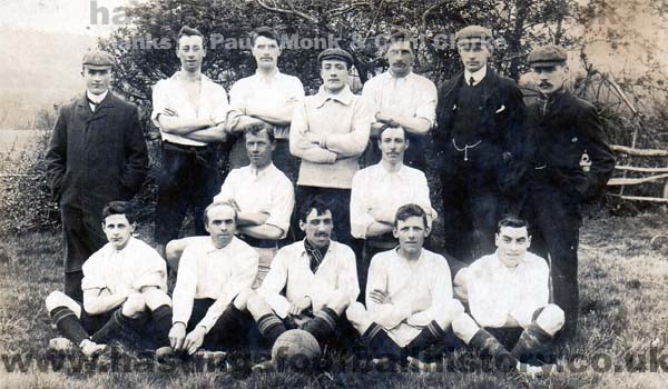 Hastings & St Leonards Postal FC - 1911 From the Cyril Clarke collection.